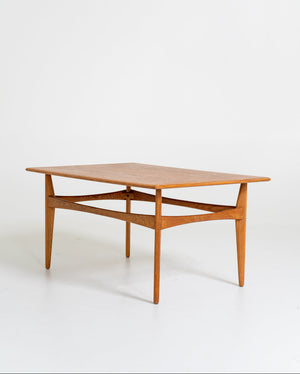 Tavolino in rovere di Karl-Erik Ekselius per JOC, Svezia, anni ’50