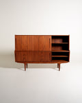 Credenza alta danese in teak anni '60