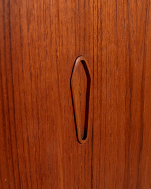 Credenza alta danese in teak anni '60