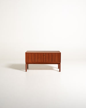 Piccolo mobile contenitore scandinavo in teak anni '60