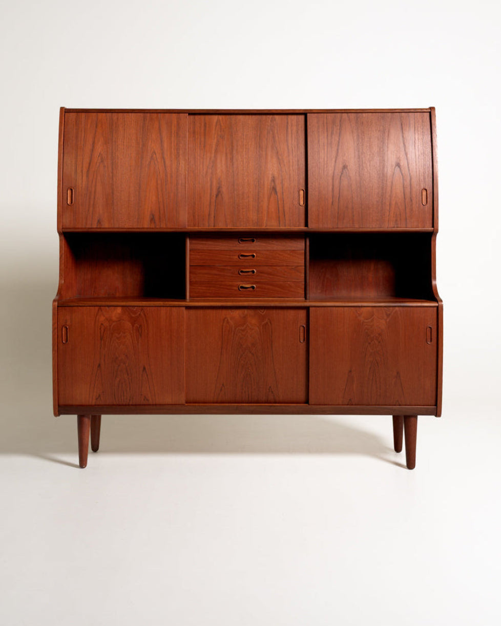 Highboard danese in teak con vano bar