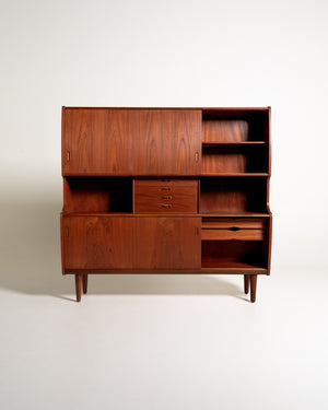 Highboard danese in teak con vano bar