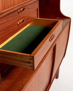 Highboard danese in teak con vano bar
