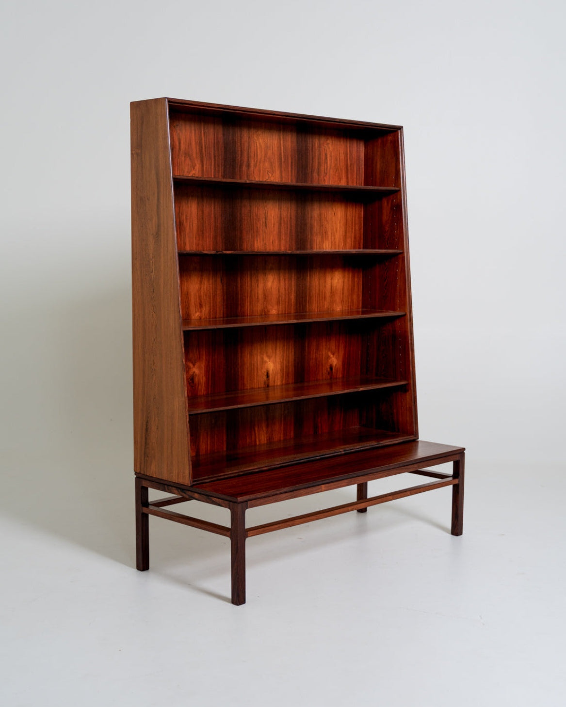 Libreria in palissandro di Johan Hagen per I. Christiansen, Danimarca, anni '50