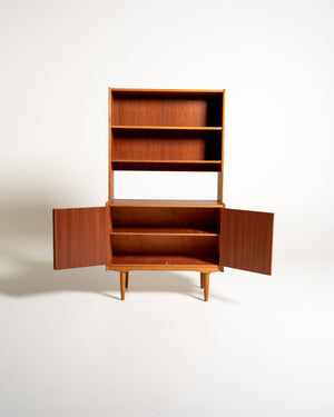 Libreria in teak e rovere, Scandinavia, anni ’50/’60