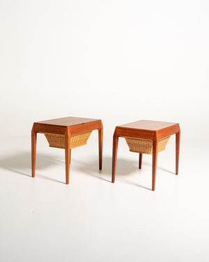 Coppia di comodini modello 35 di Severin Hansen per Haslev, anni ’60