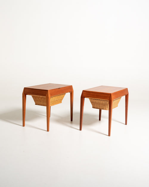Coppia di comodini modello 40 di Severin Hansen per Haslev, anni ’60