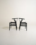 Set di 8 sedie “Wishbone Chair” “CH24” di Hans J. Wegner, anni '90