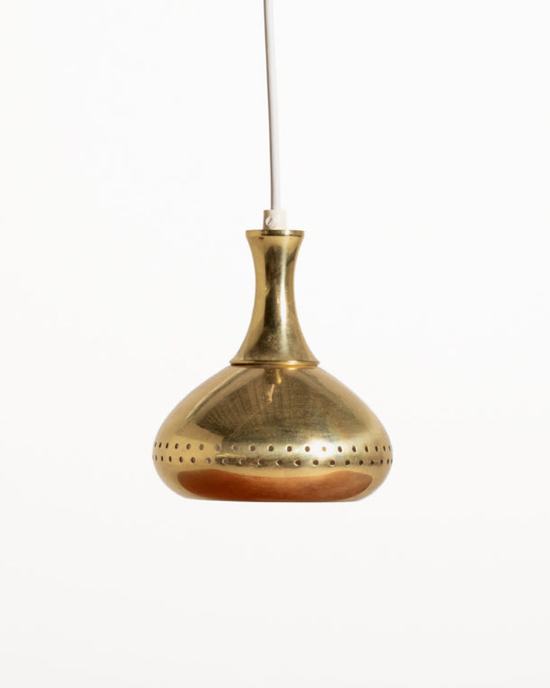Lampada a sospensione in ottone di Scandi-Lamp, anni ’60/’70