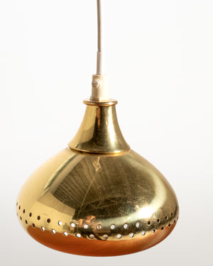 Lampada a sospensione in ottone di Scandi-Lamp, anni ’60/’70