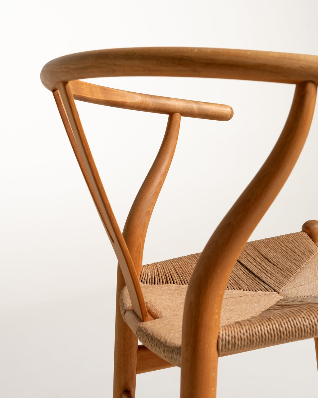 Set di quattro CH24 “Wishbone Chair” di Hans J. Wegner, design 1950
