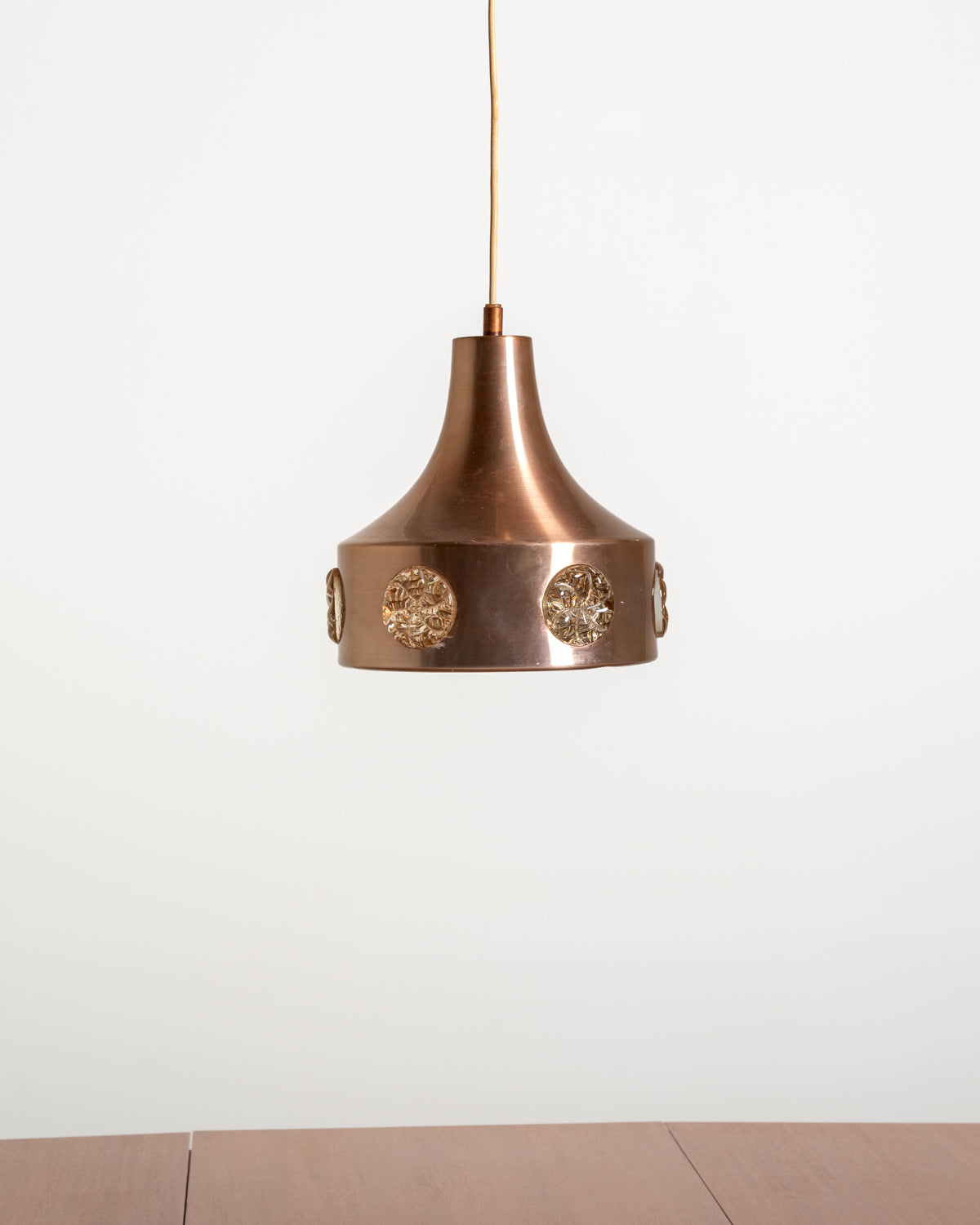 Lampada a sospensione svedese in metallo e vetro, anni ’60/’70