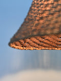 Lampada a piantana con paralume in rattan 3