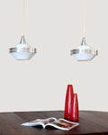 Lampade a sospensione in vetro e metallo