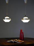 Lampade a sospensione in vetro e metallo 2