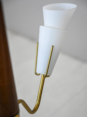 Lampada a sospensione vintage con opaline 7