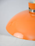 Lampada a sospensione scandinava anni ’60 in plastica arancio 4
