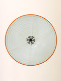 Lampada a sospensione scandinava anni ’60 in plastica arancio 6