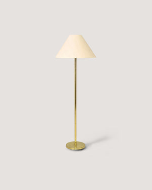 Lampada da terra vintage con base oro