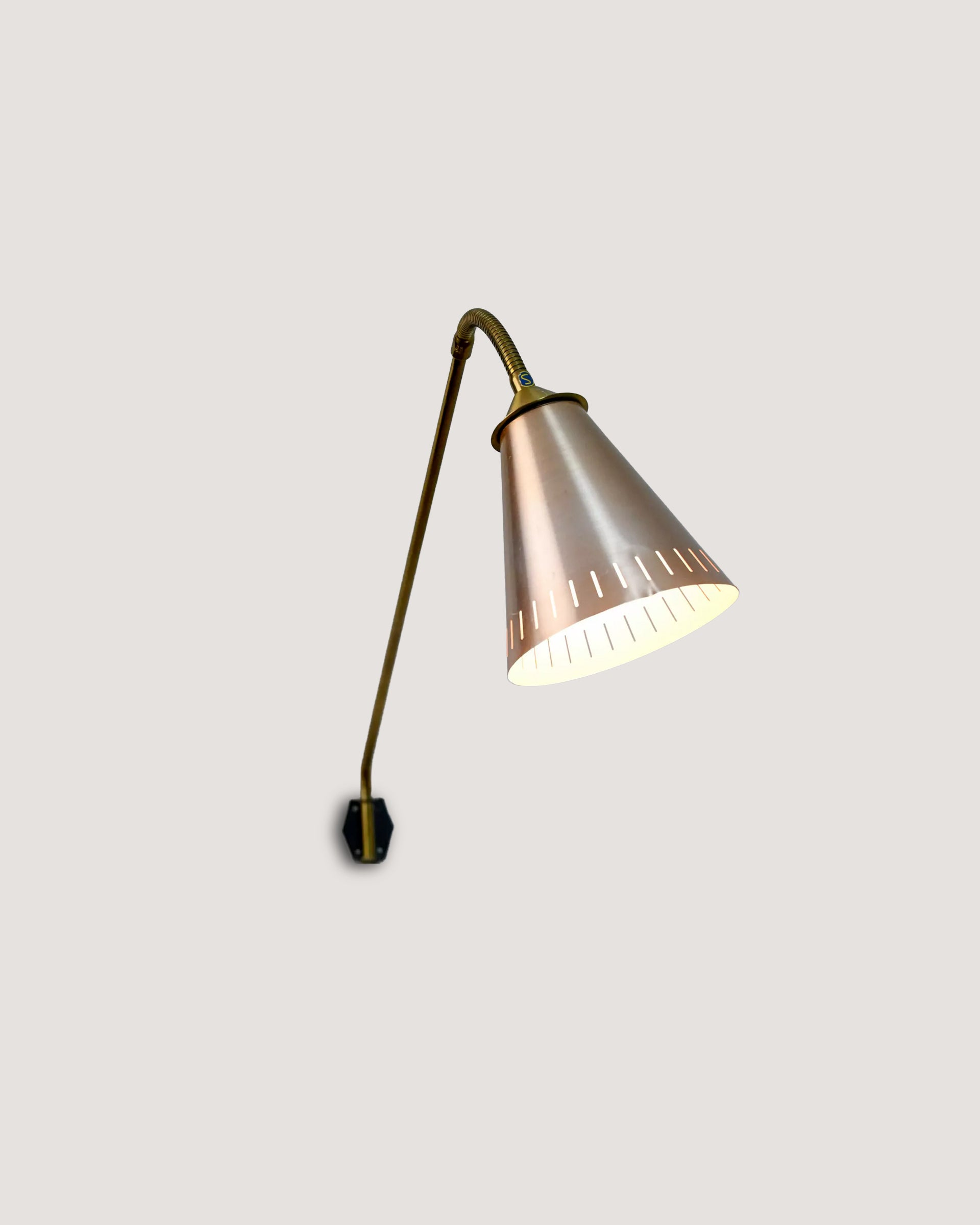 Lampada da parete vintage anni ‘50
