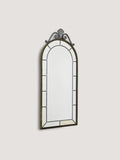 Specchio nordico in metallo anni '50 – Design vintage