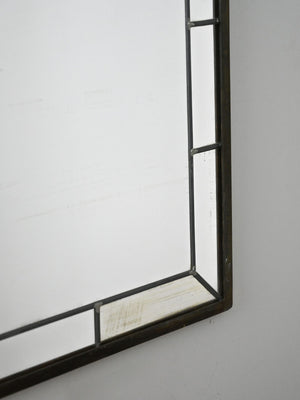 Specchio nordico in metallo anni '50 – Design vintage 2
