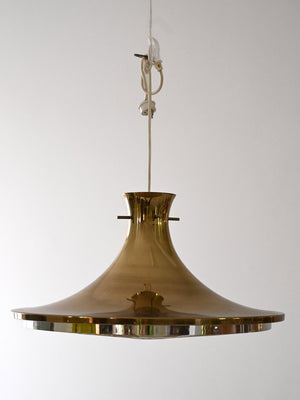 Lampada a sospensione dorata vintage 2
