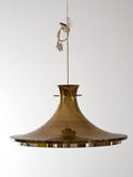 Lampada a sospensione dorata vintage 3