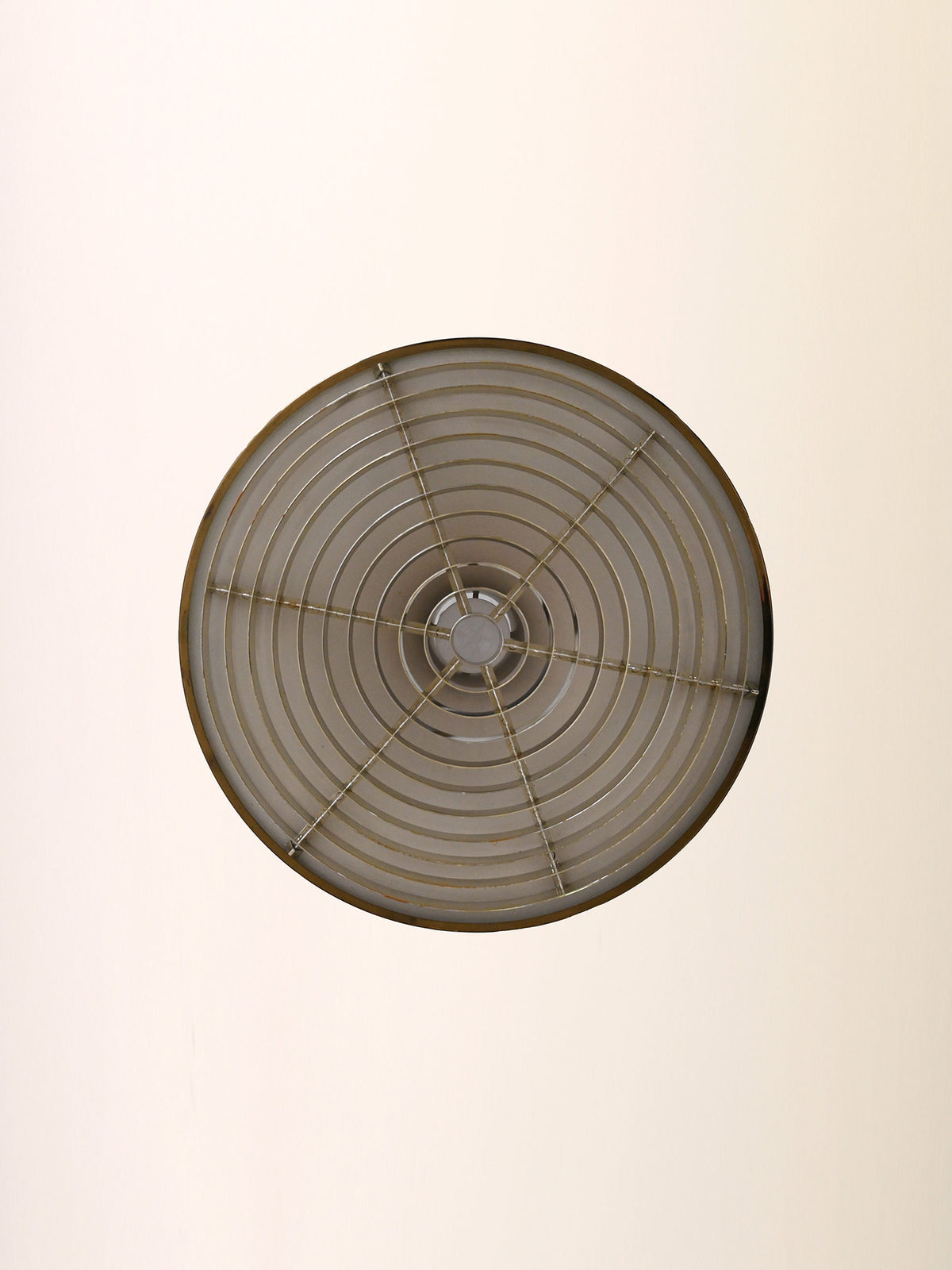 Lampada a sospensione dorata vintage 6