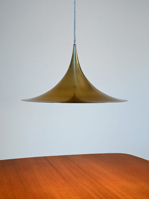 Lampada a sospensione in ottone attribuita a Claus Bonderup & Torsten Thorup 1