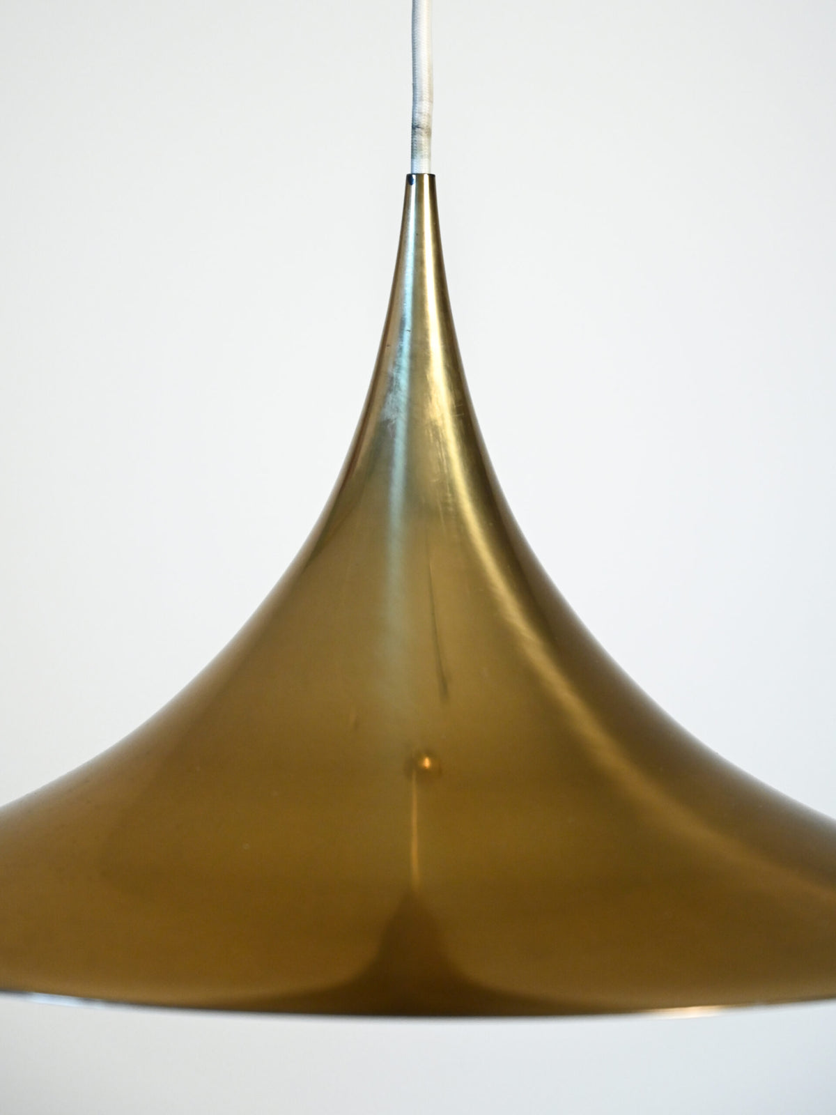 Lampada a sospensione in ottone attribuita a Claus Bonderup & Torsten Thorup 2