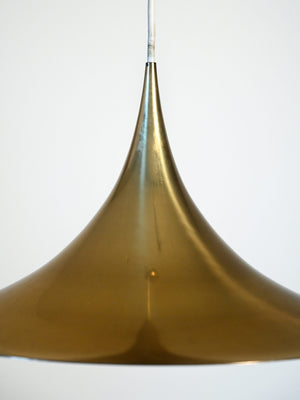 Lampada a sospensione in ottone attribuita a Claus Bonderup & Torsten Thorup 2